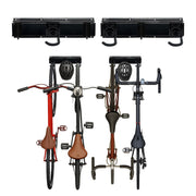 Fahrrad Wandhalterung mit Schiene Schwarz von Relaxdays