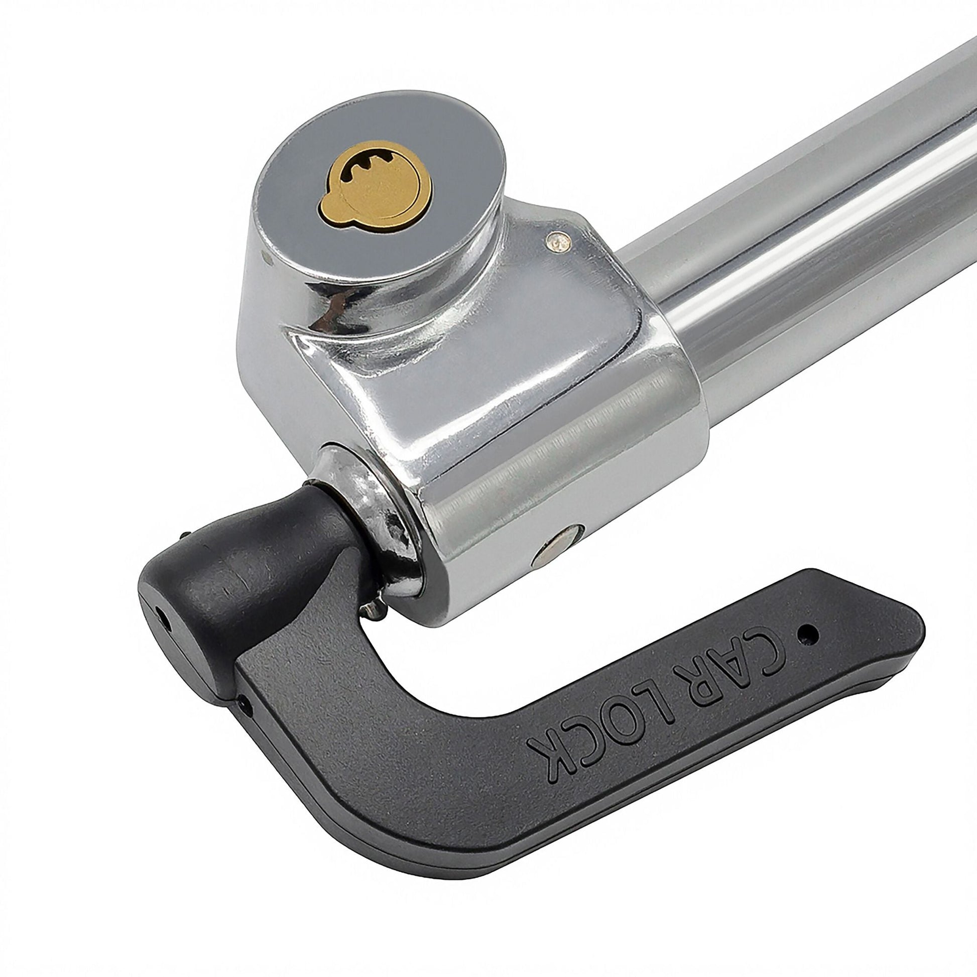 Universal Lenkradschloss für Autos Schwarz-Silber von Relaxdays