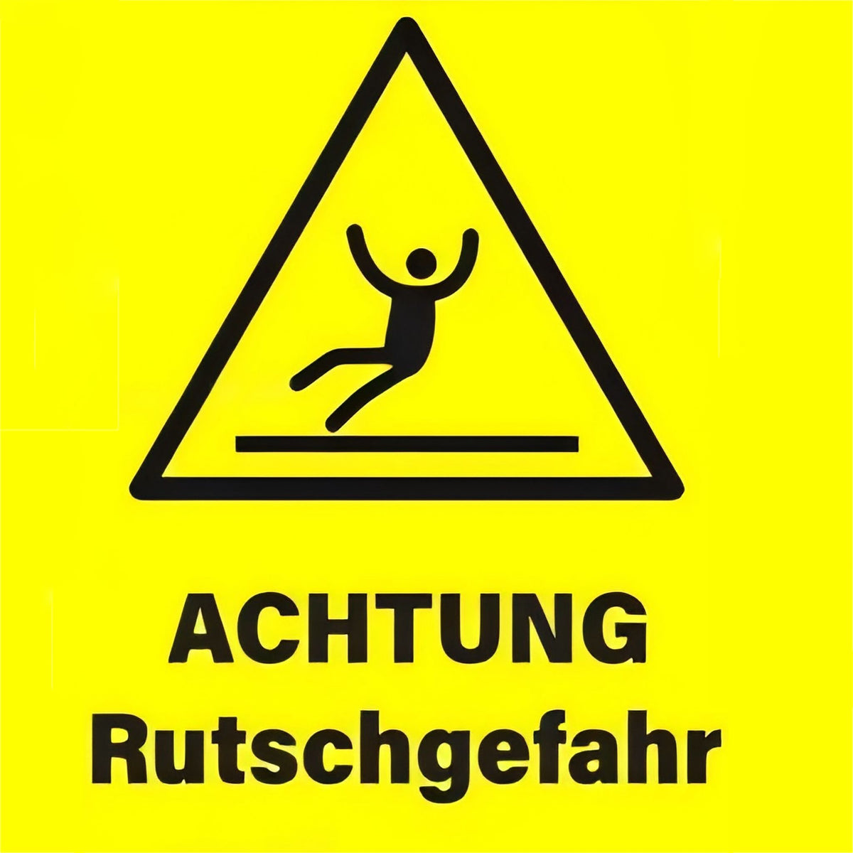 Achtung Rutschgefahr Aufsteller 3er-Set Gelb-Schwarz von Relaxdays