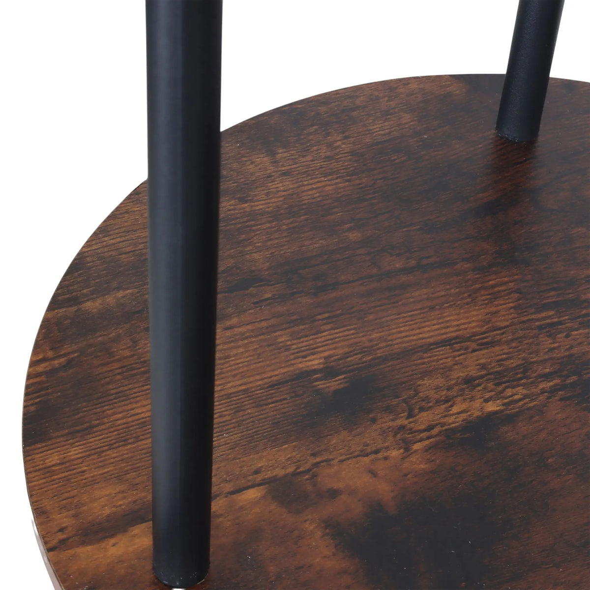 Garderobenständer 175cm Dunkelbraun-Schwarz von Relaxdays