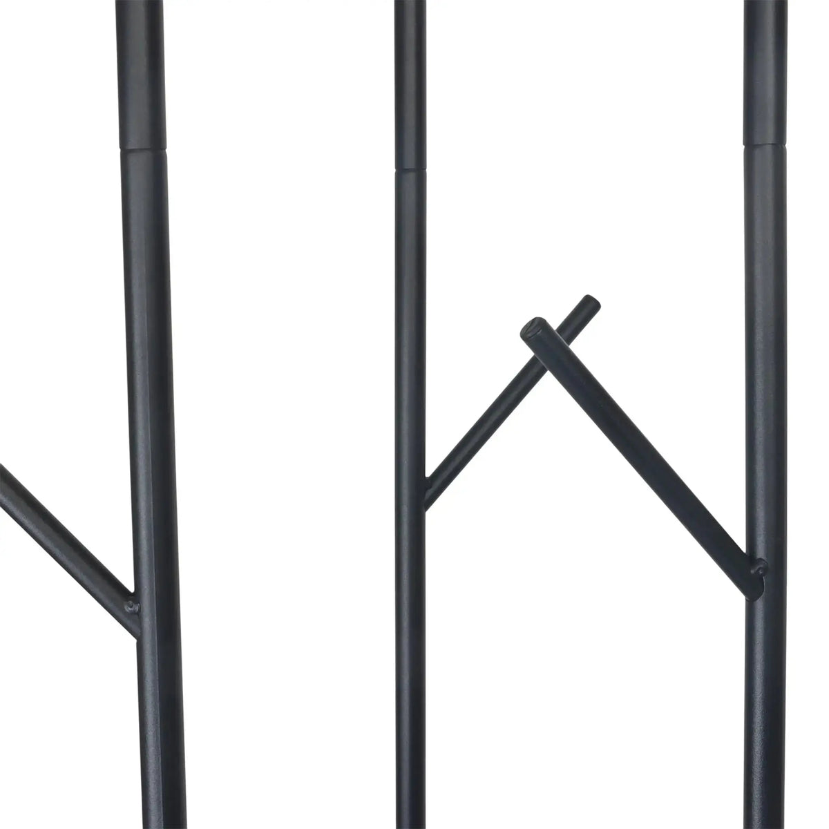 Garderobenständer 175cm Dunkelbraun-Schwarz von Relaxdays