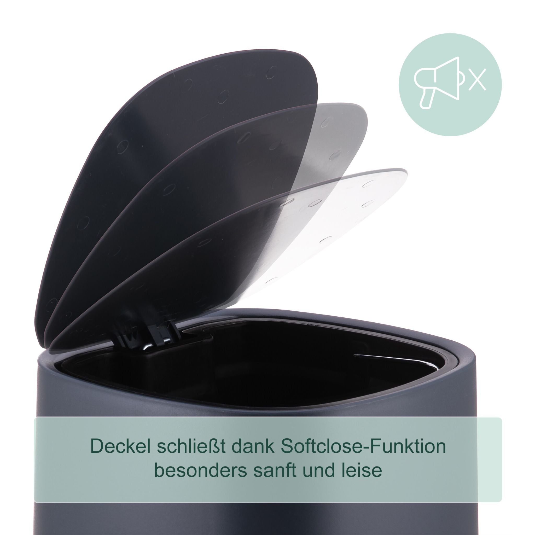 Bad Mülleimer 5 l Softclose Anthrazit von guteszeug.ch