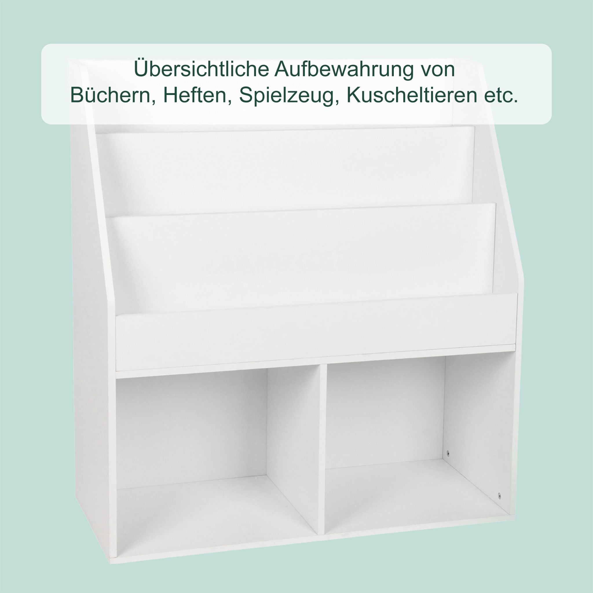 Bücherregal für Kinder Weiss-Hellblau