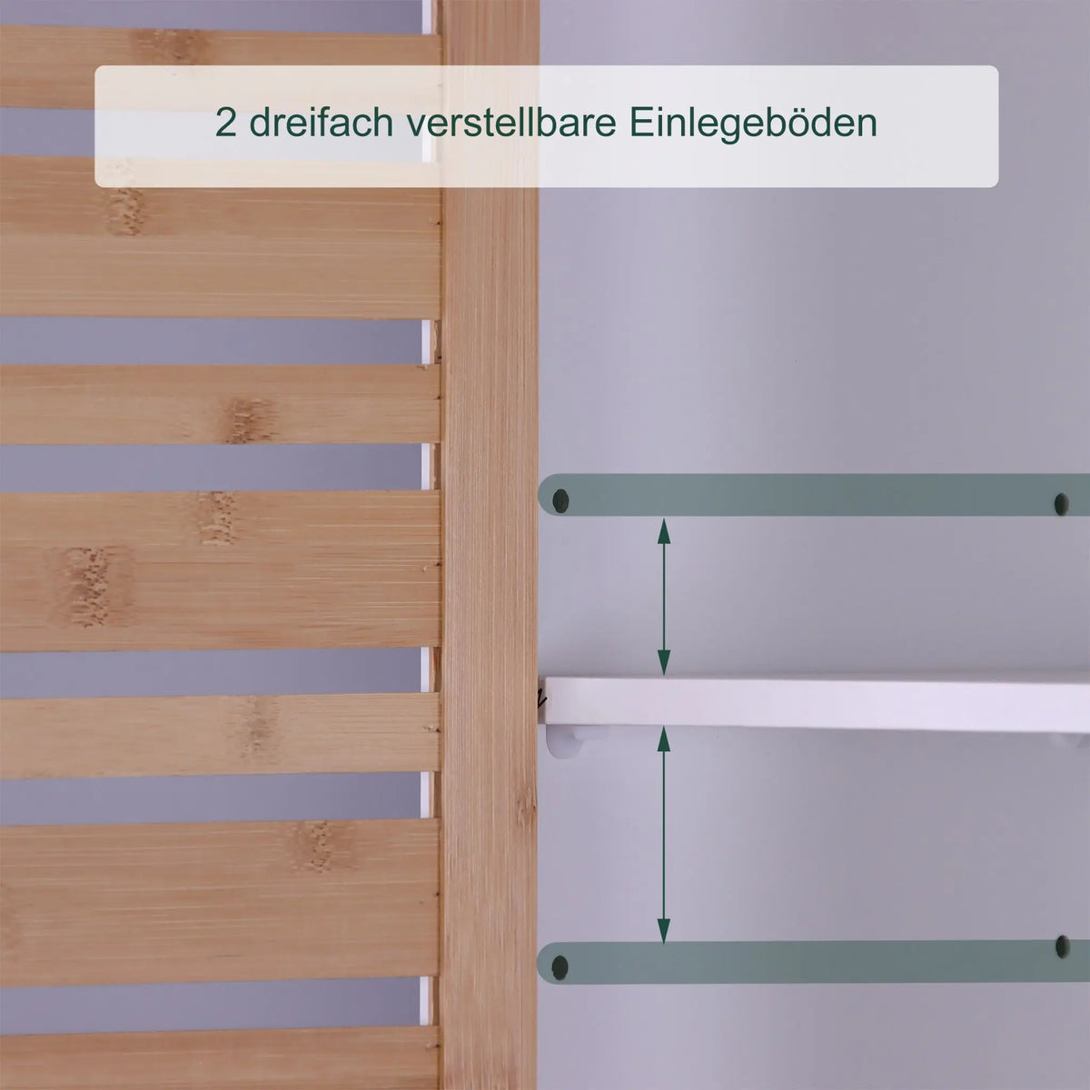 Hoher Badezimmerschrank 190cm Weiss-Hellbraun von Relaxdays