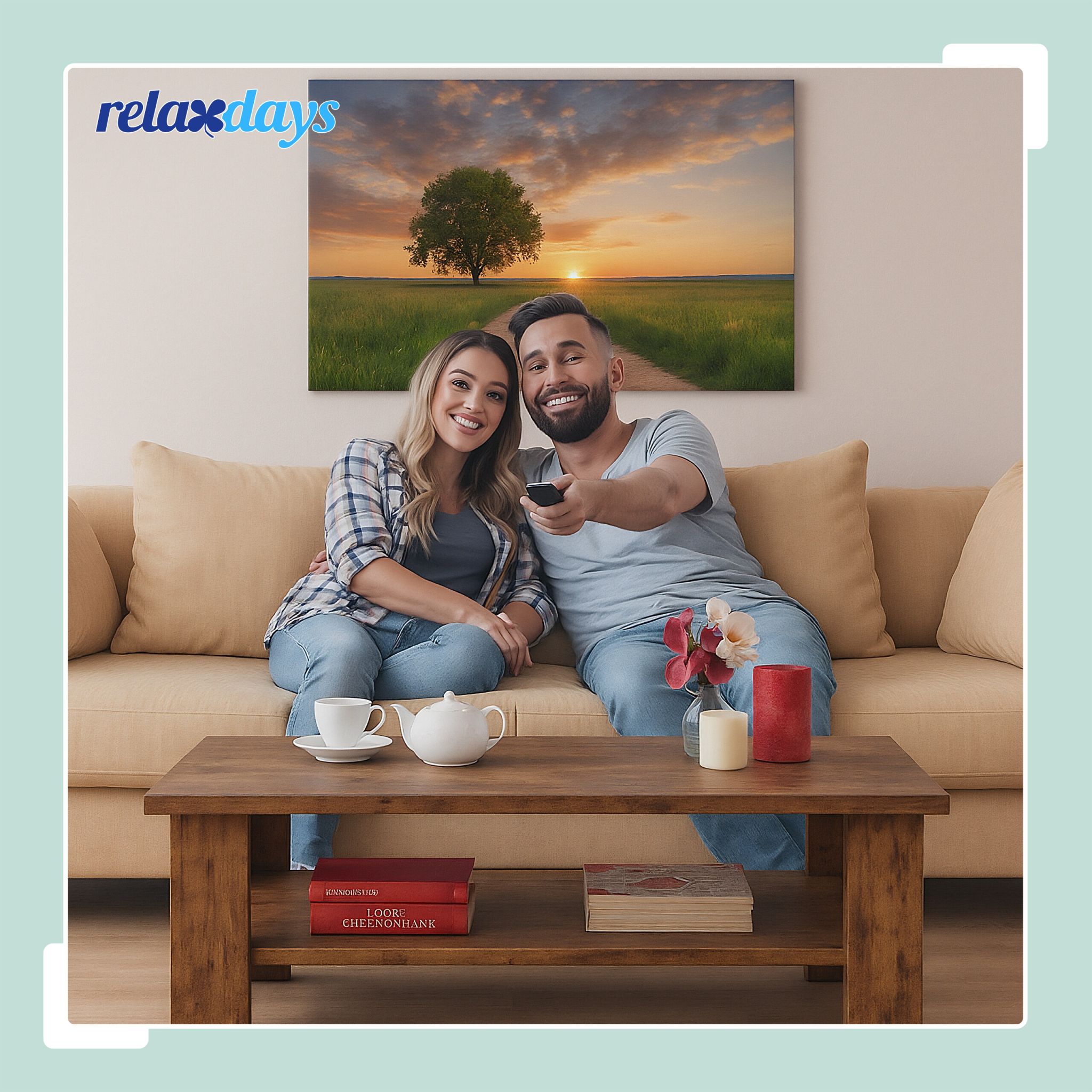 Couchtisch mit unterer Ablage Weiss von Relaxdays