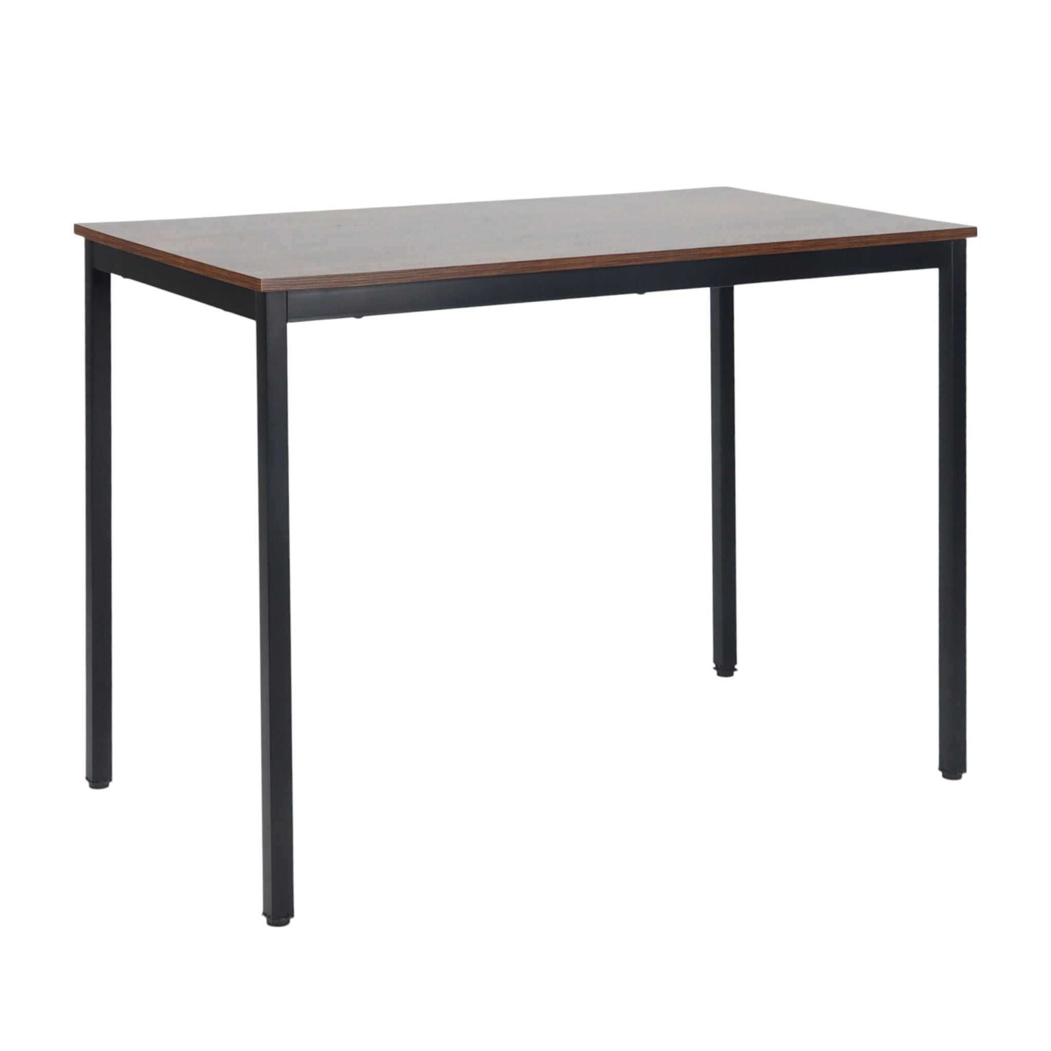 Esstisch für 4 Personen 110 x 60cm Dunkelbraun-Schwarz von Relaxdays