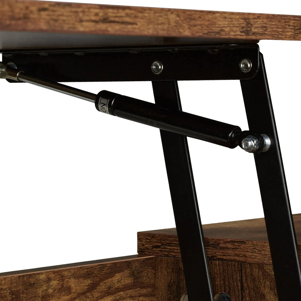 Couchtisch mit Stauraum Braun-Schwarz von Relaxdays