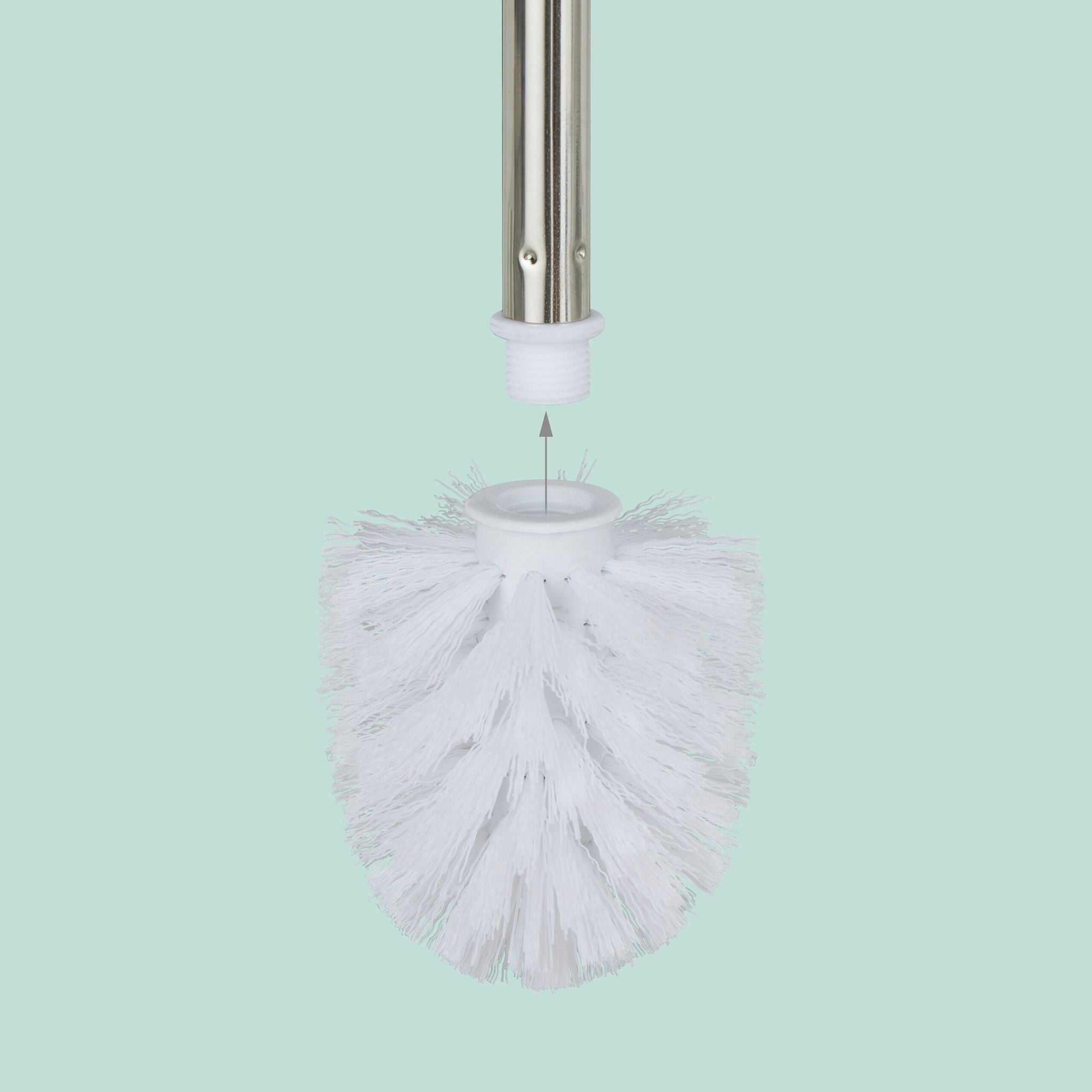 WC Garnitur mit Ablage Weiss-Silber