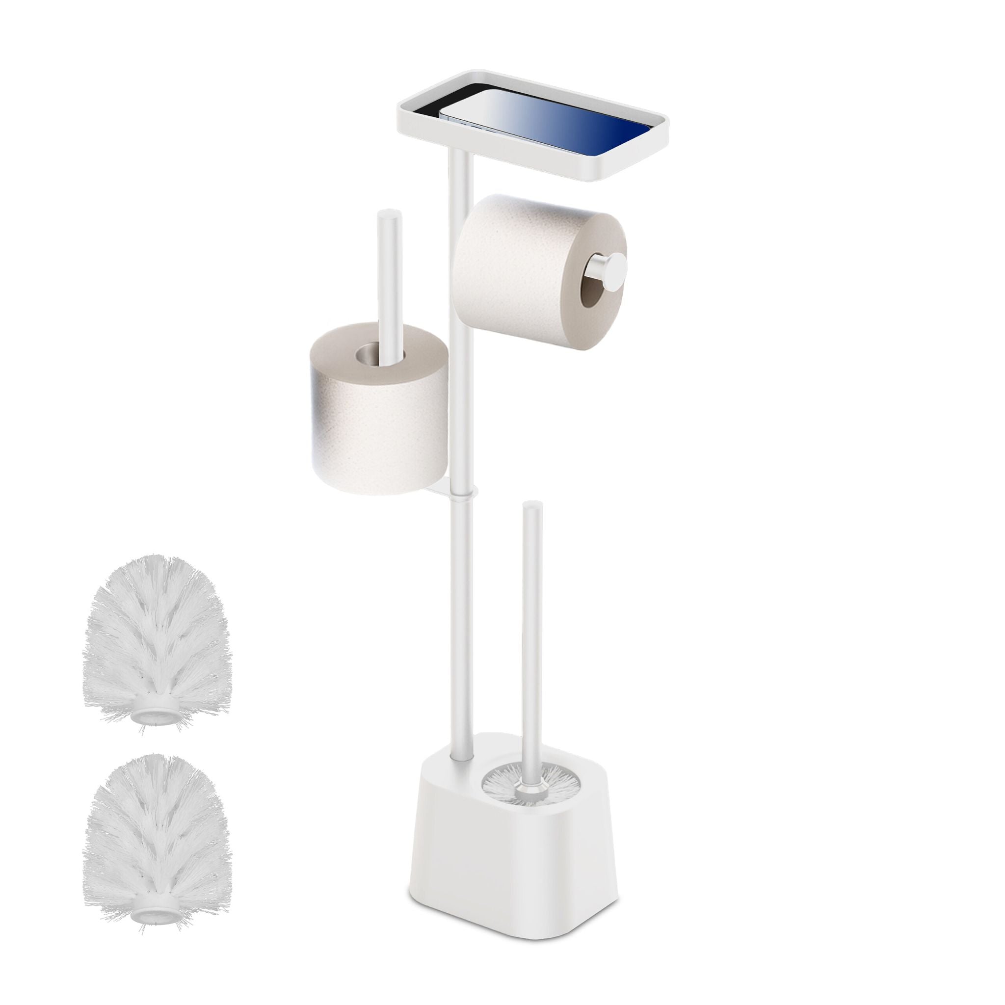 WC Garnitur mit Ablage Weiss