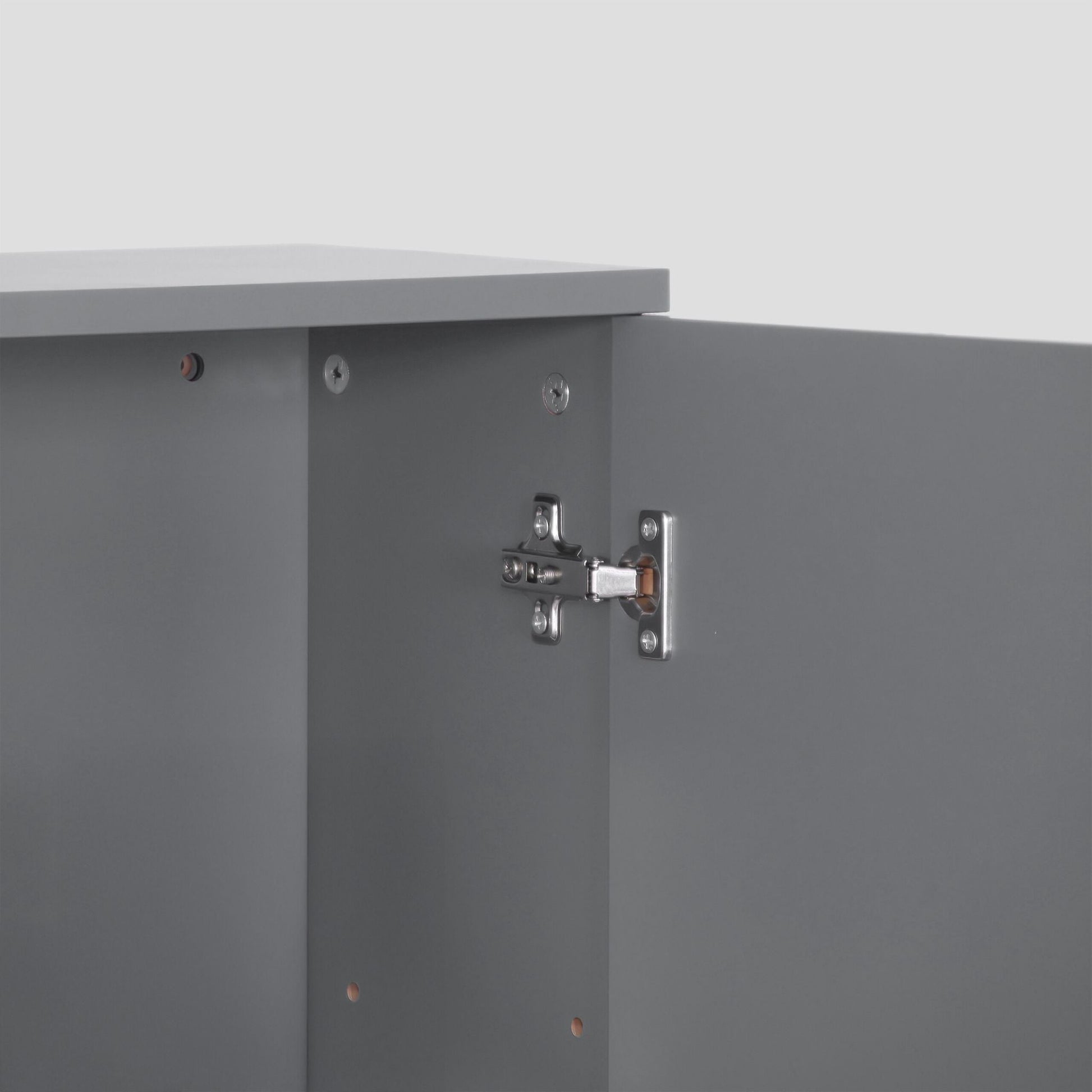Hängeschrank Bad Grau von Relaxdays
