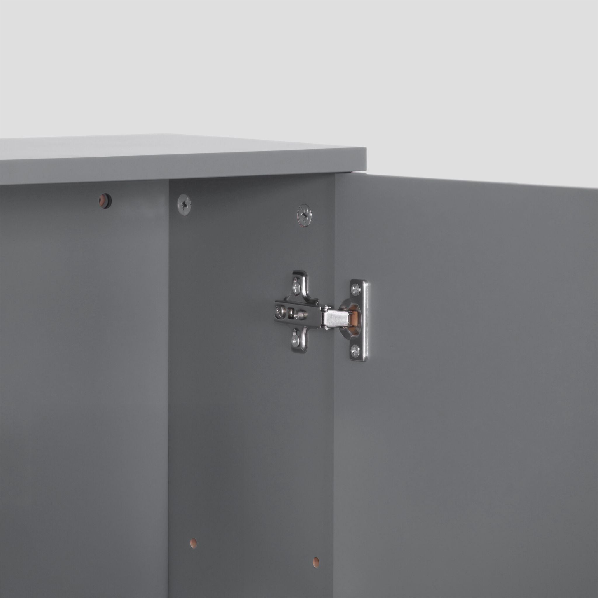 Hängeschrank Bad Grau von Relaxdays