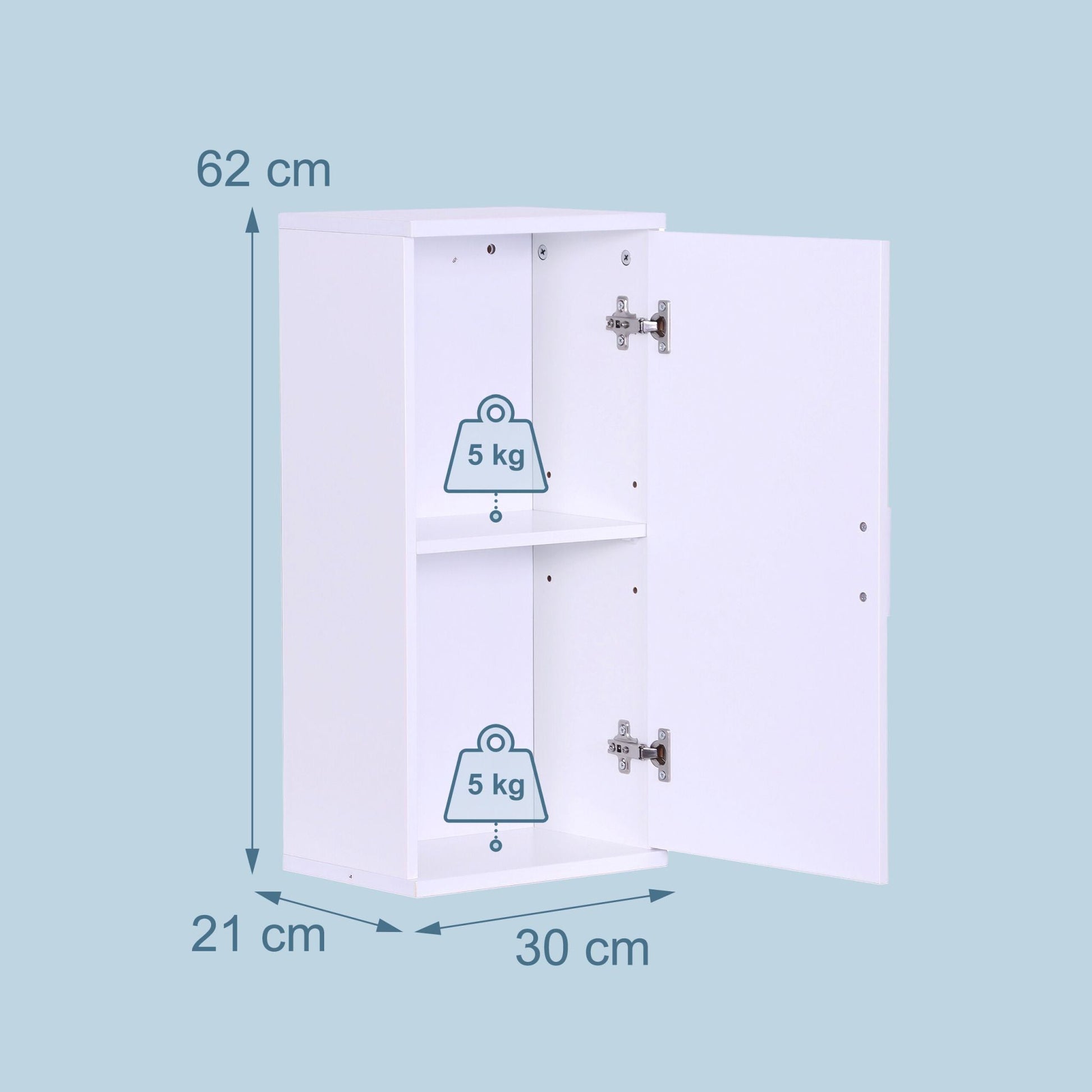 Hängeschrank Bad Weiss von Relaxdays