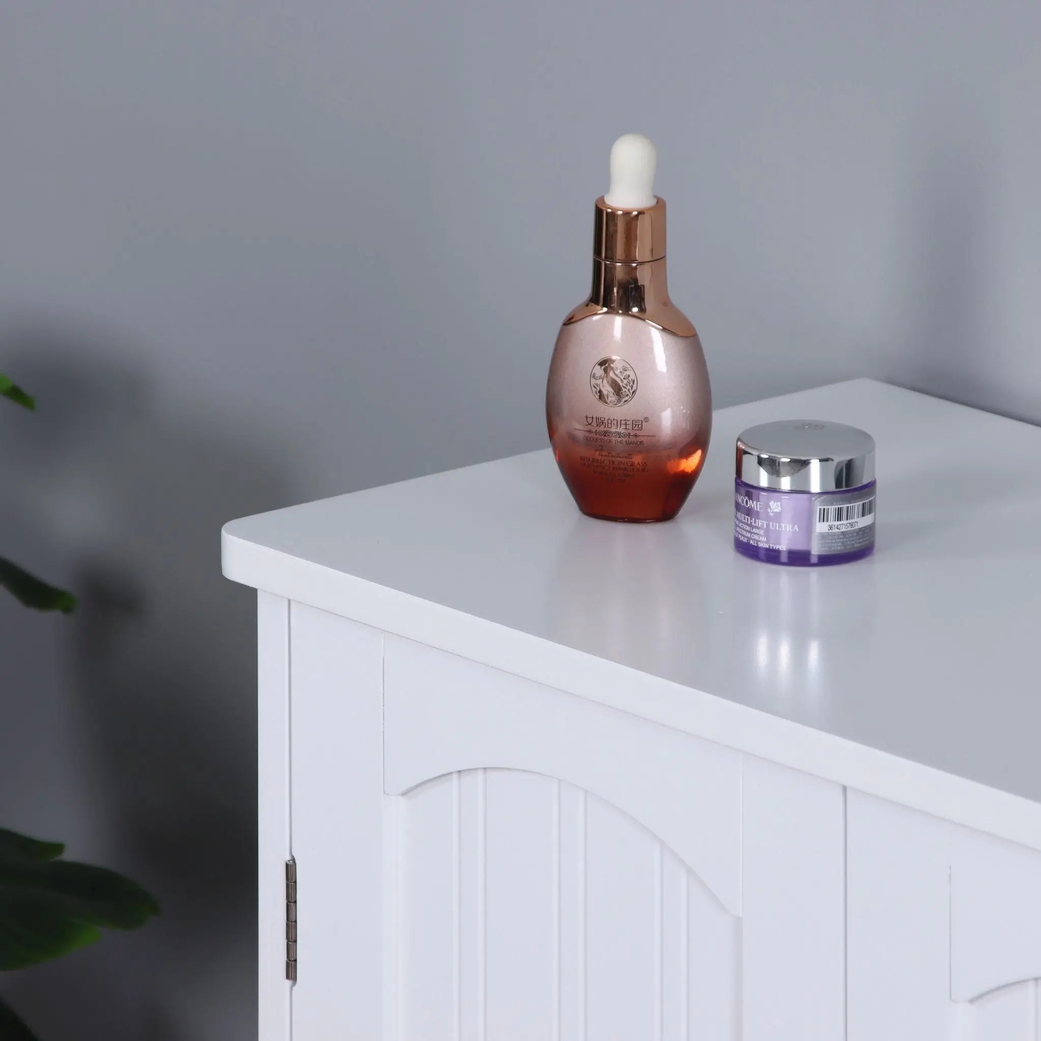 Waschbeckenunterschrank mit Einlegeboden Weiss von Relaxdays