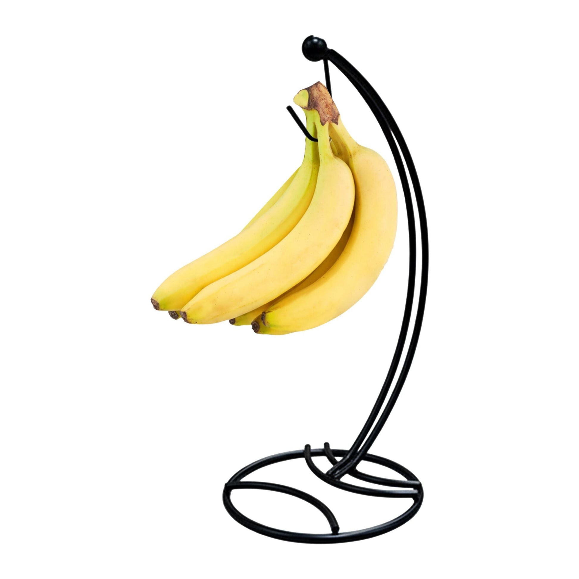Bananenhalter Metall Schwarz von Relaxdays