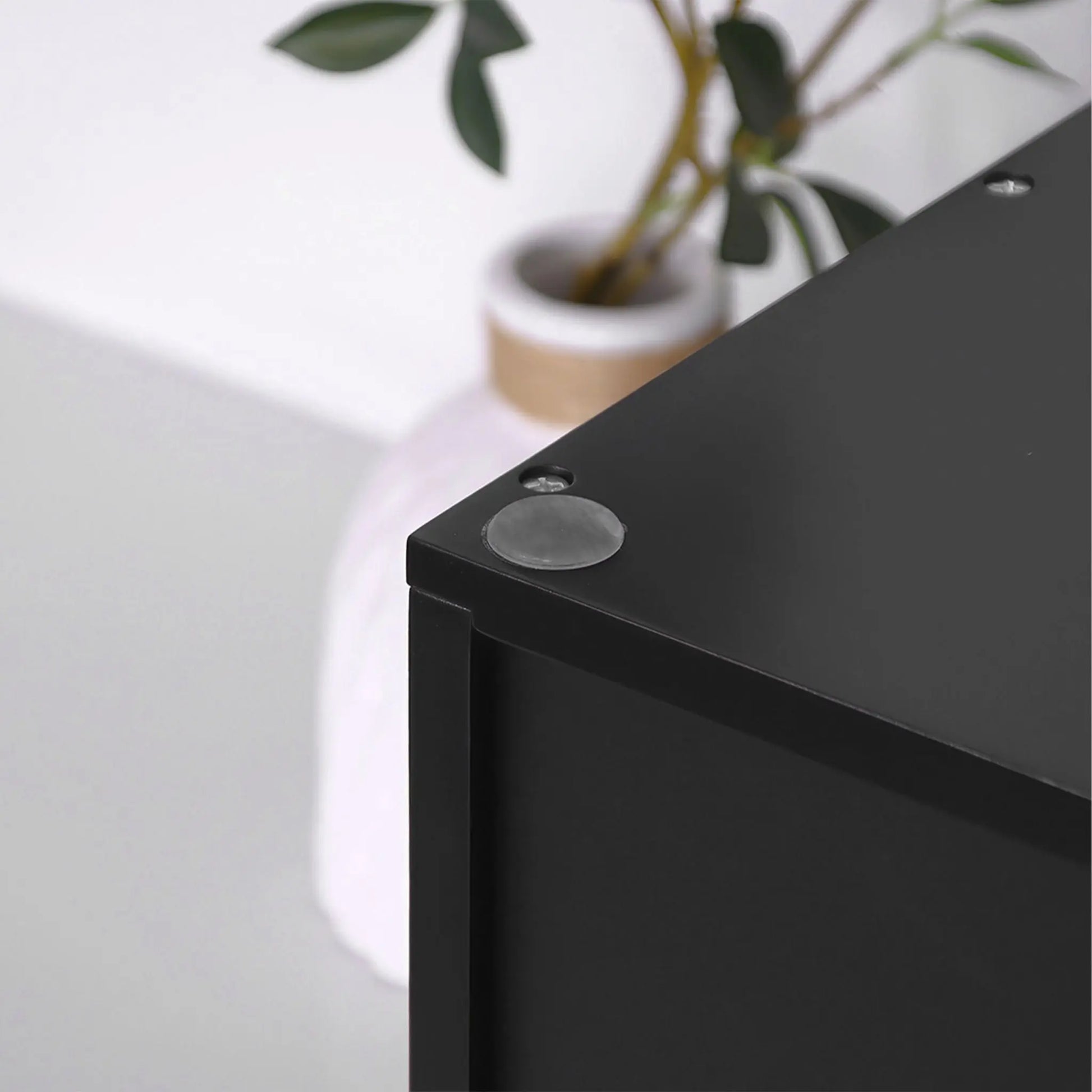 Dokumentenablage Bambus 8 Fächer Schwarz von Relaxdays
