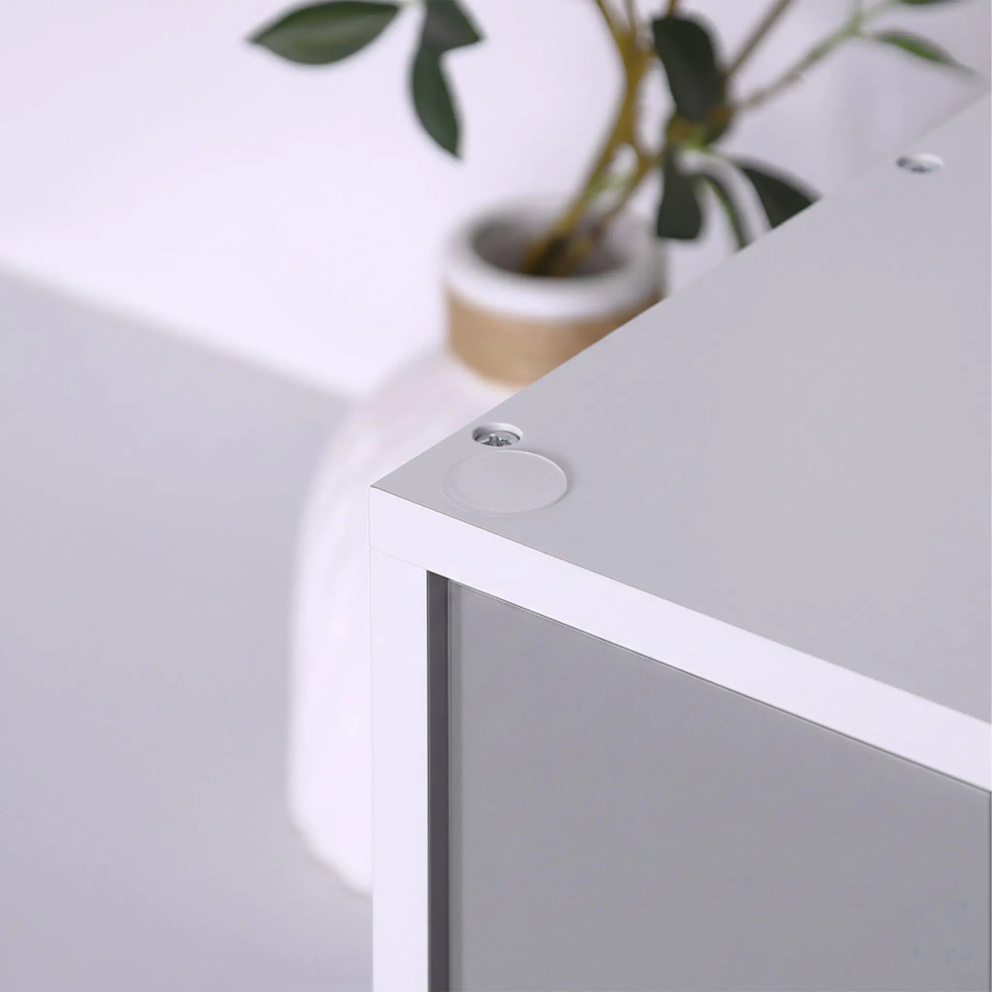 Dokumentenablage Bambus 8 Fächer Weiss von Relaxdays