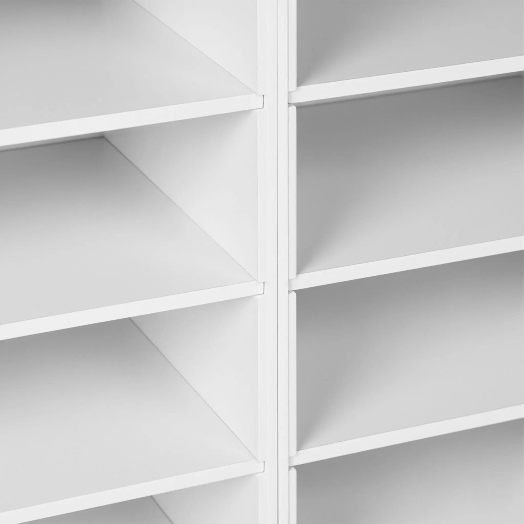 Dokumentenablage Bambus 10 Fächer Weiss von Relaxdays