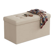 Sitzbank Stoff Beige von Relaxdays