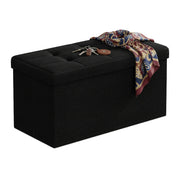 Sitzbank Stoff Schwarz von Relaxdays