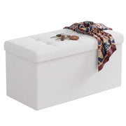 Sitzbank Stoff Weiss von Relaxdays