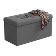 Sitzbank Stoff Anthrazit von Relaxdays