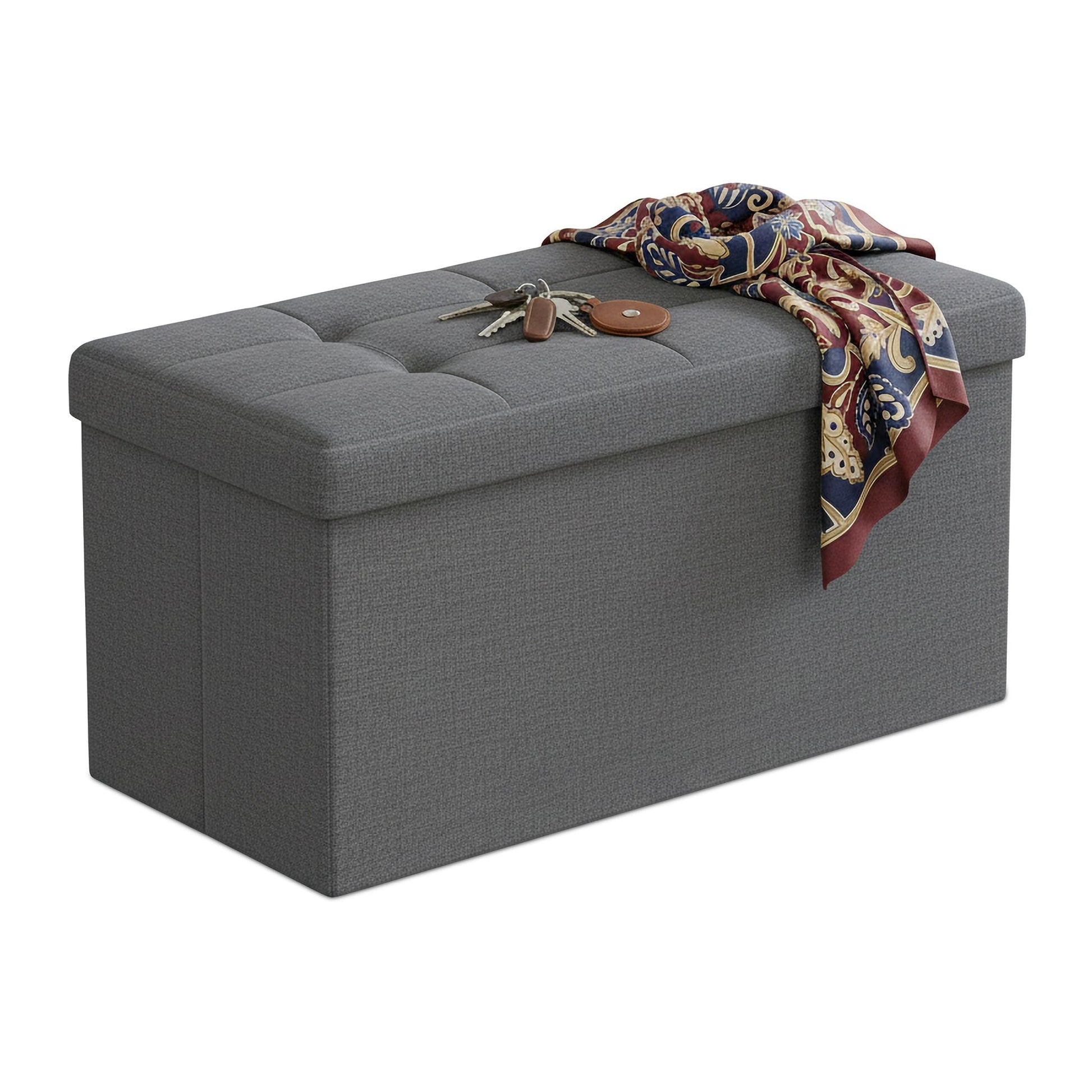 Sitzbank Stoff Anthrazit von Relaxdays