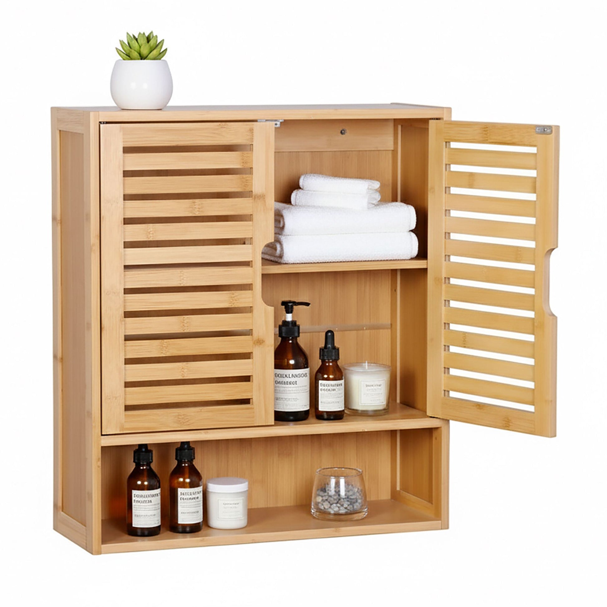 Hängeschrank Bad Hellbraun von Relaxdays