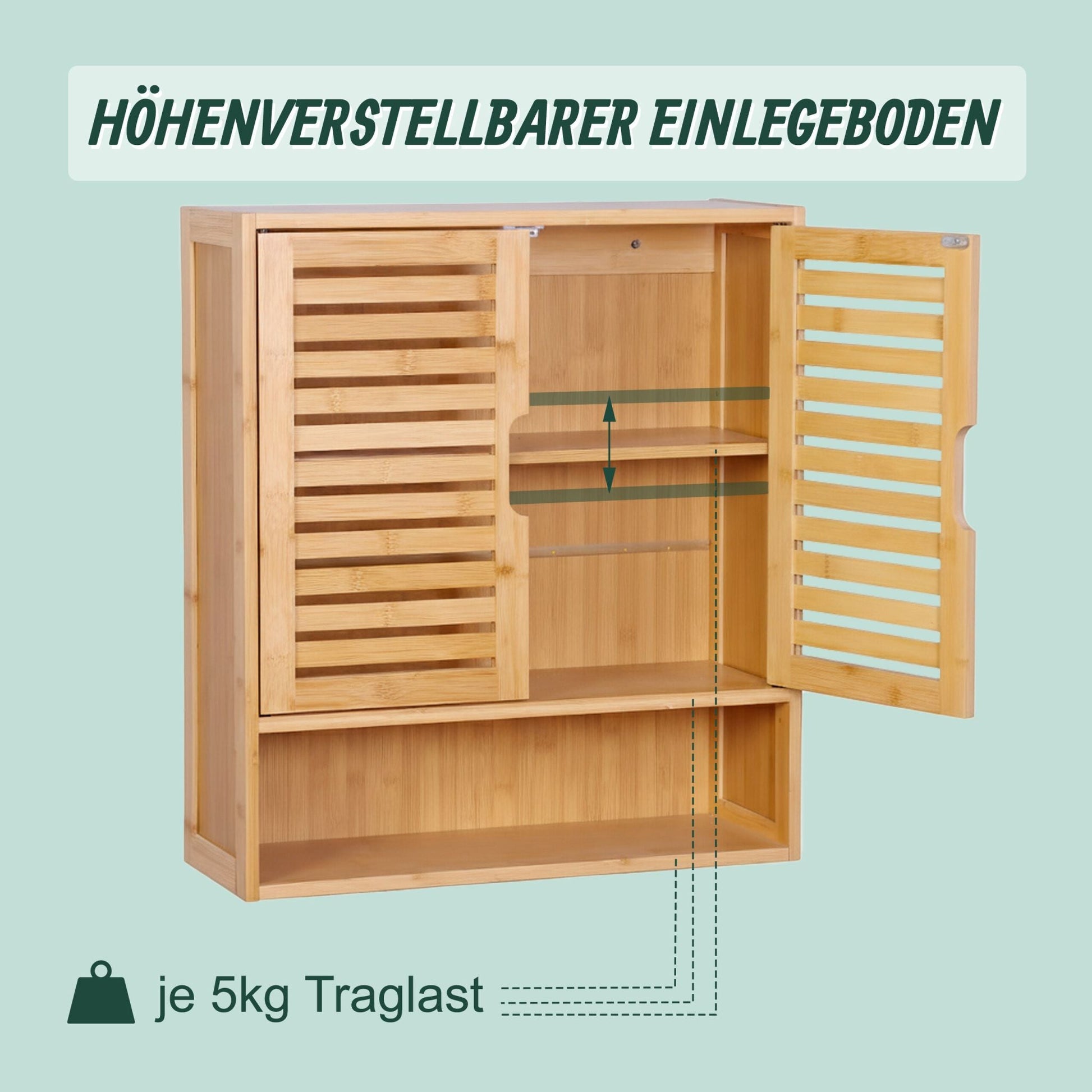 Hängeschrank Bad Hellbraun von Relaxdays