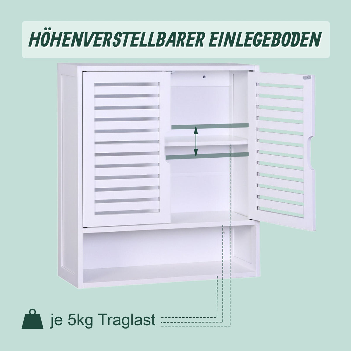Hängeschrank Bad Weiss von Relaxdays