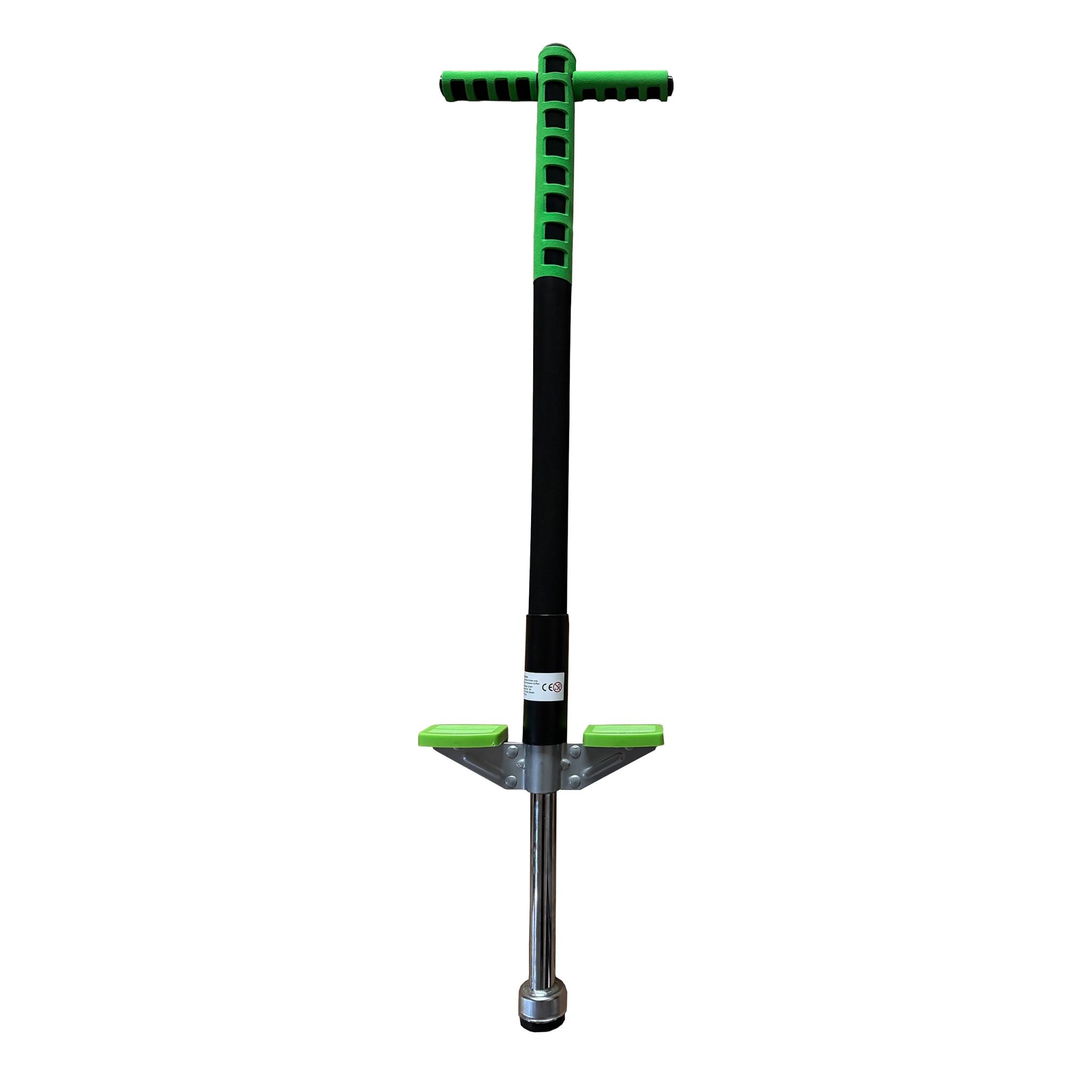 Pogo Stick für Kinder 35 kg Grün-Schwarz-Silber von Relaxdays