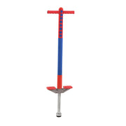 Pogo Stick für Kinder 35 kg Blau-Rot-Silber von Relaxdays