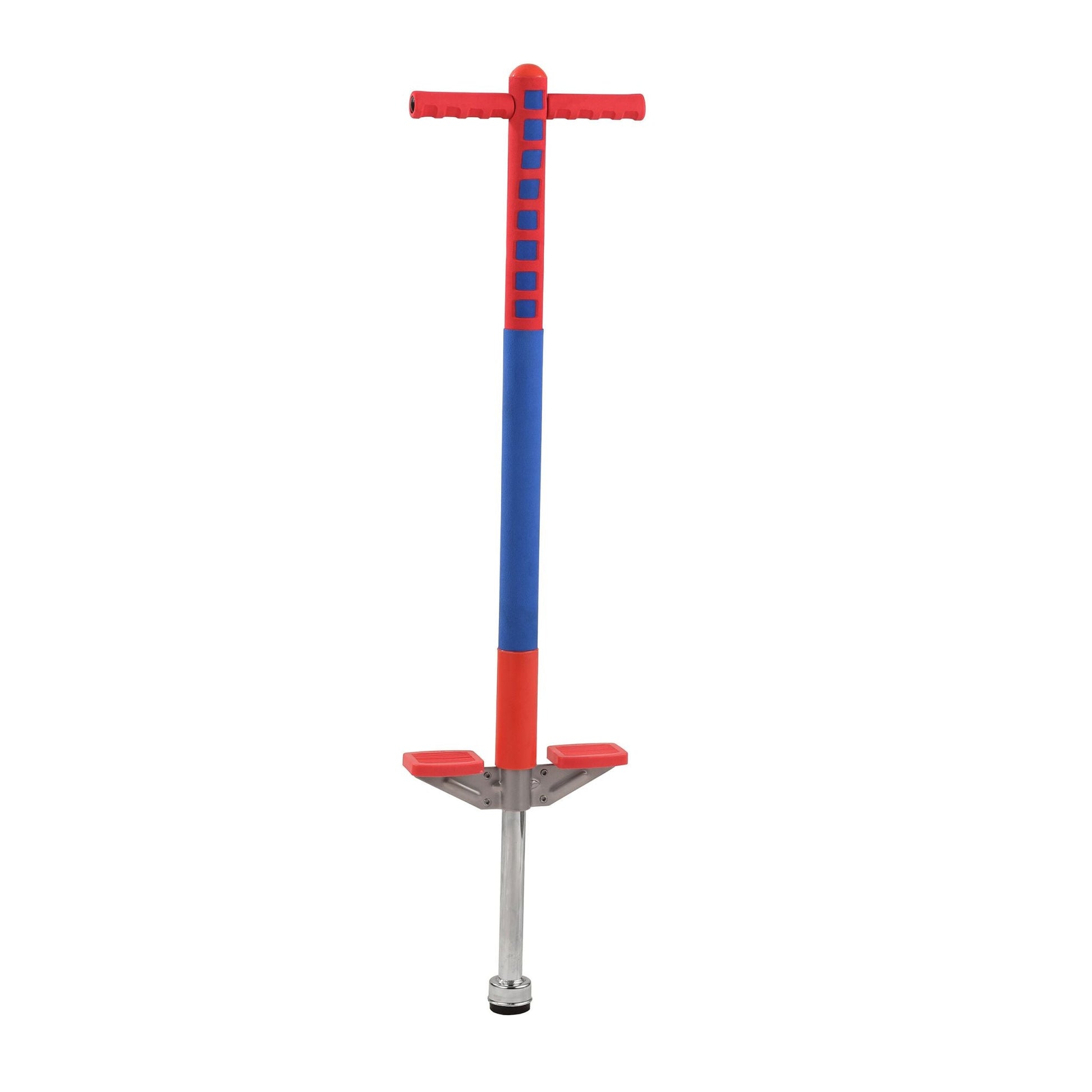 Pogo Stick für Kinder 35 kg Blau-Rot-Silber von Relaxdays
