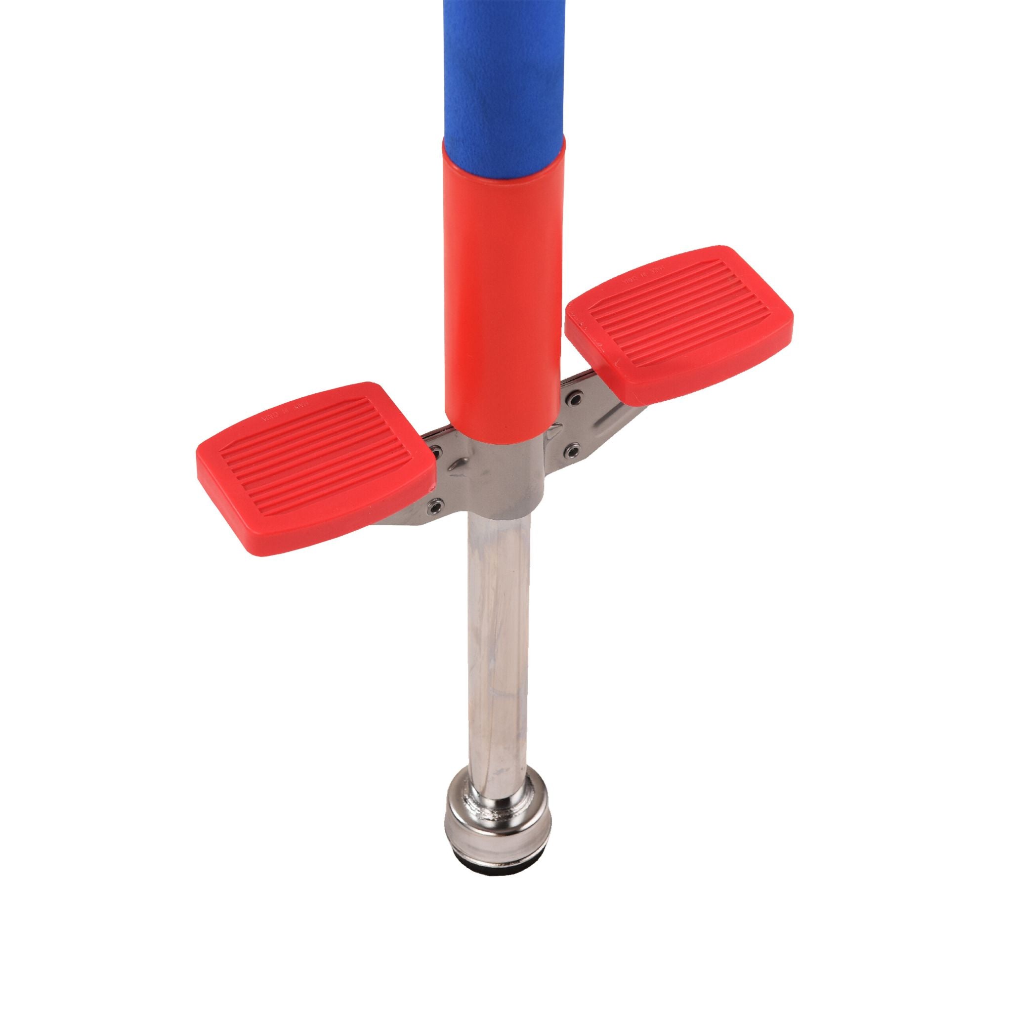 Pogo Stick für Kinder 35 kg Blau-Rot-Silber von Relaxdays