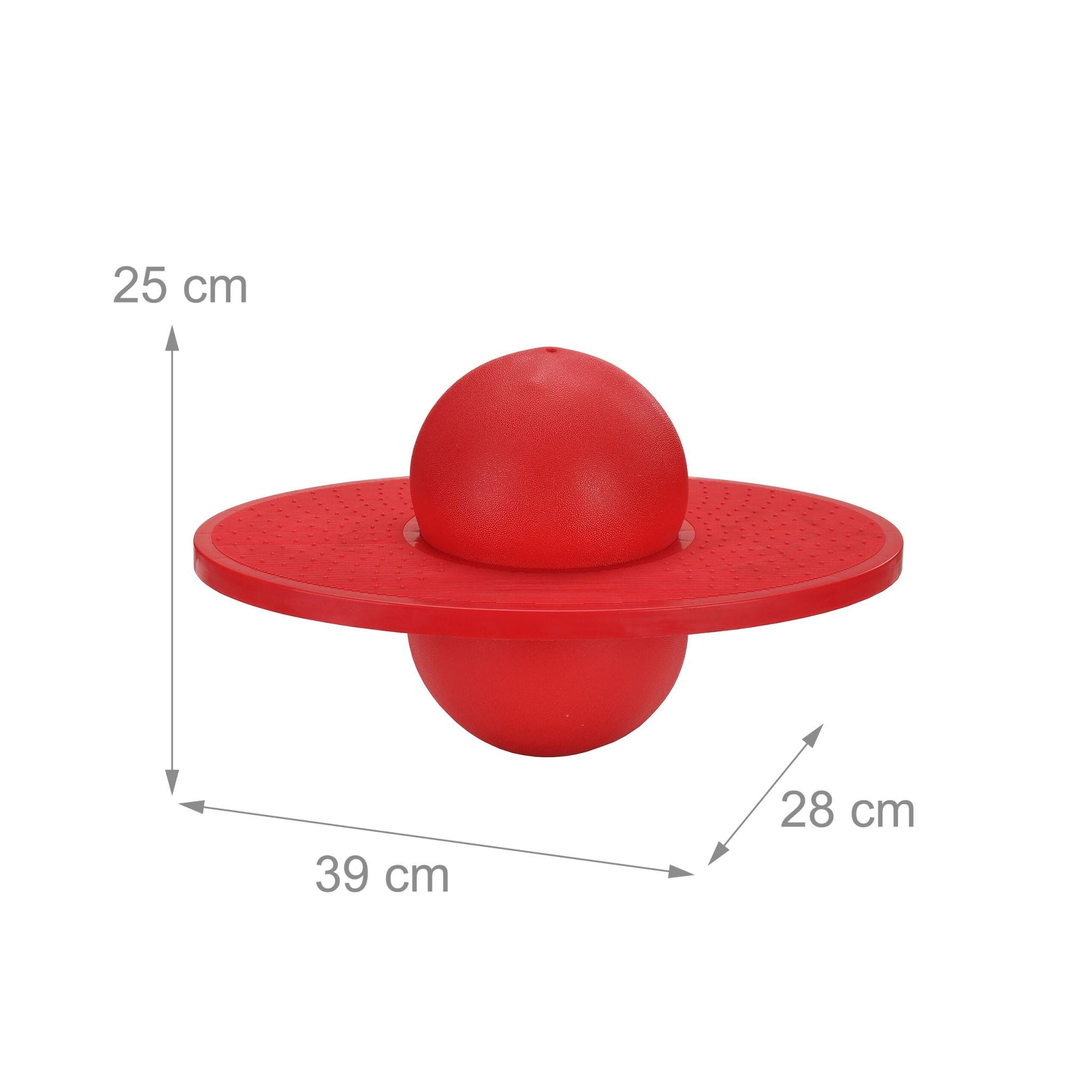 Pogo Ball für Kinder bis 100 kg Rot von Relaxdays
