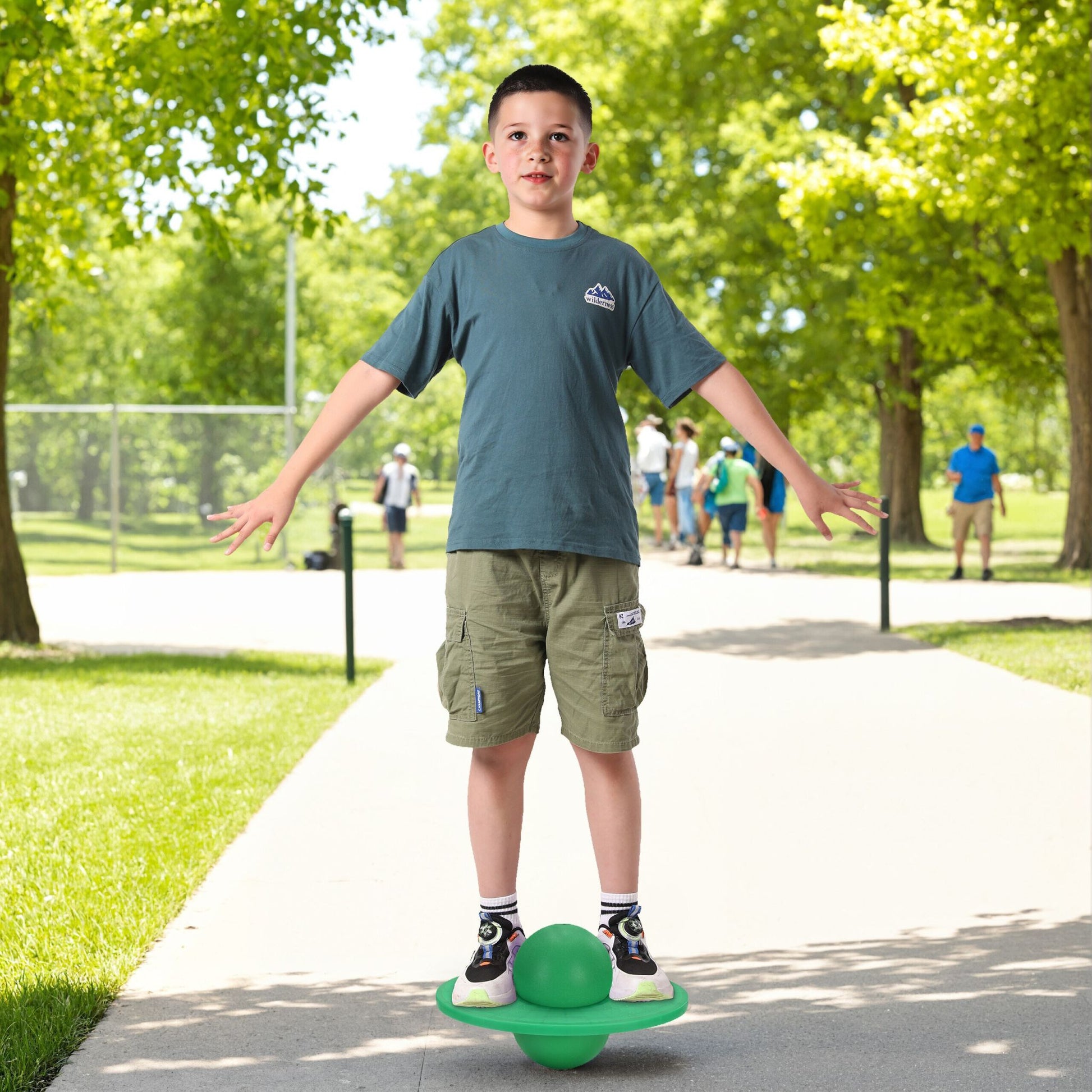 Pogo Ball für Kinder bis 100 kg Grün von Relaxdays