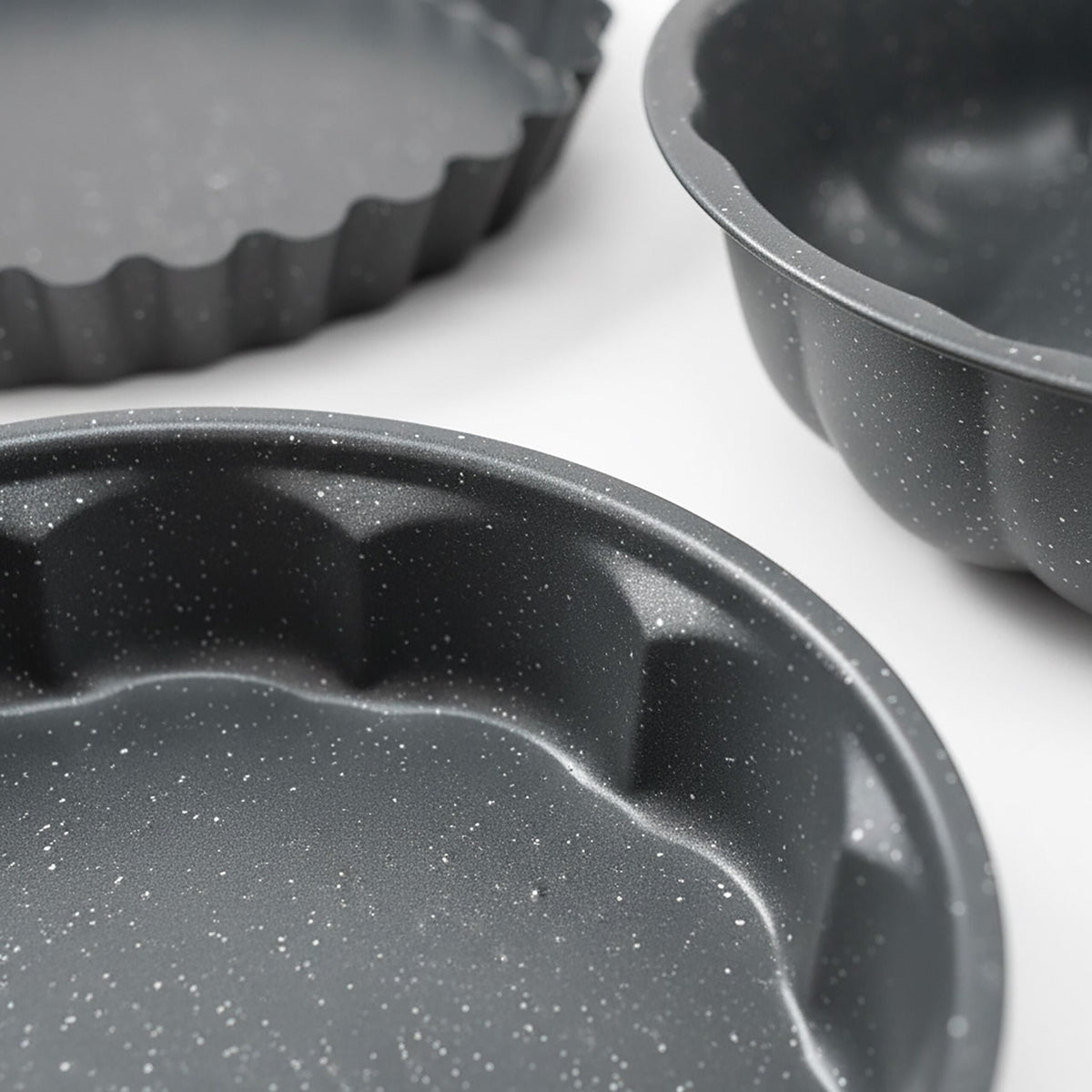 Backform 3er-Set Grau von Relaxdays