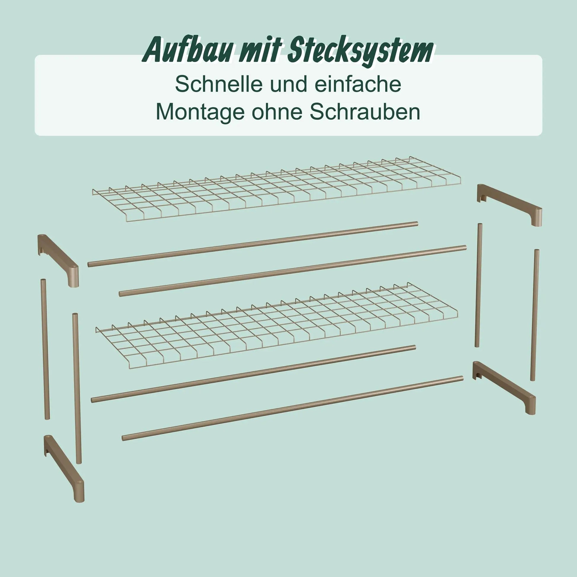 Blumenregal mit 6 Ebenen Braun von Relaxdays