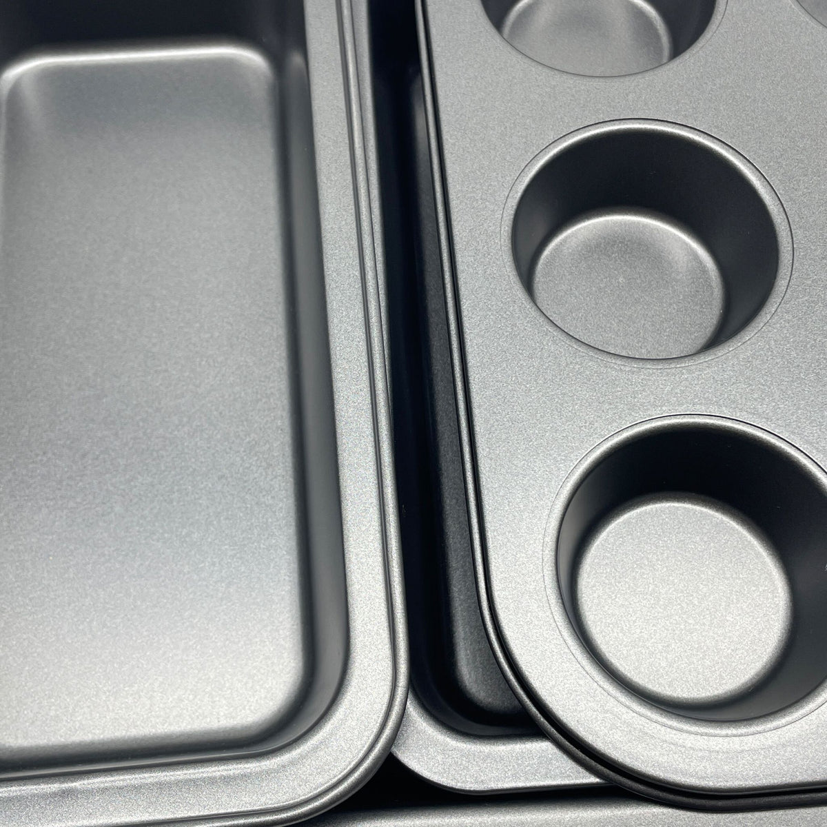 Backformen 4er-Set Anthrazit von Relaxdays