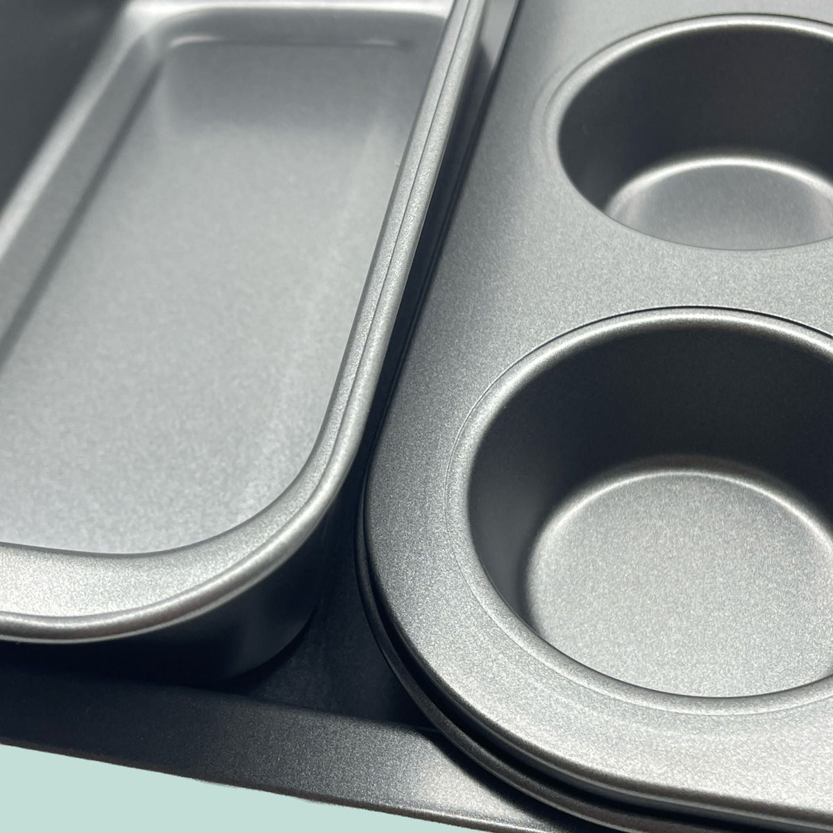 Backformen 3er-Set Anthrazit von Relaxdays