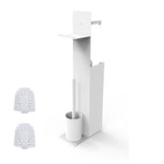 WC Garnitur mit Ersatzrollenhalter Weiss