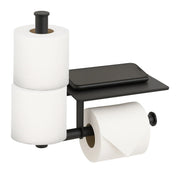 Wand-Toilettenpapierhalter ohne Bohren Schwarz von Relaxdays
