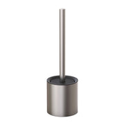 WC-Bürstenhalter mit Klobürste Edelstahl Schwarz-Silber