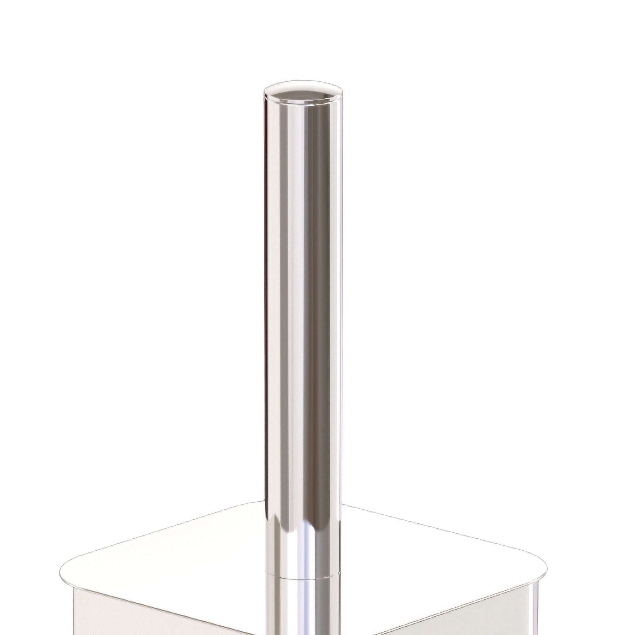 WC-Bürstenhalter mit Klobürste Edelstahl Silber