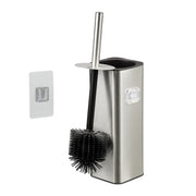 Toilettenbürste zur Wandmontage Schwarz-Silber von Relaxdays