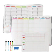 Whiteboard für Kühlschrank 3er-Set Weiss-Blau-Grün von Relaxdays