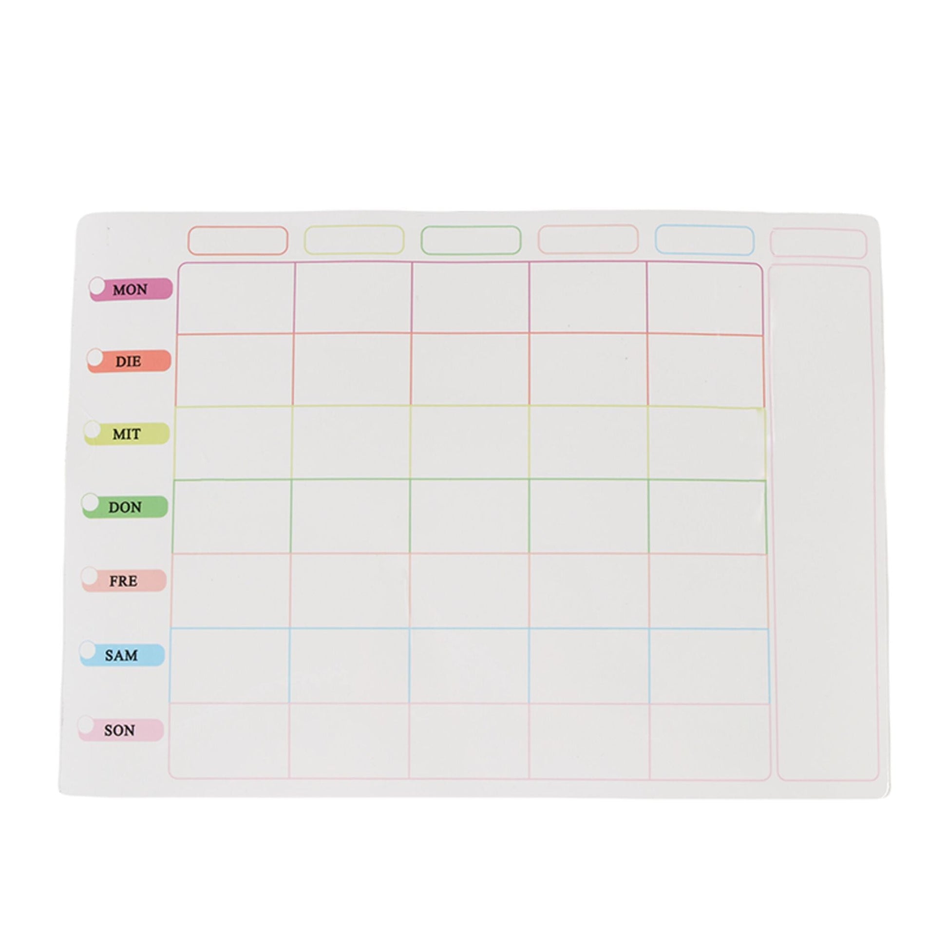 Whiteboard für Kühlschrank 3er-Set Weiss-Blau-Grün von Relaxdays
