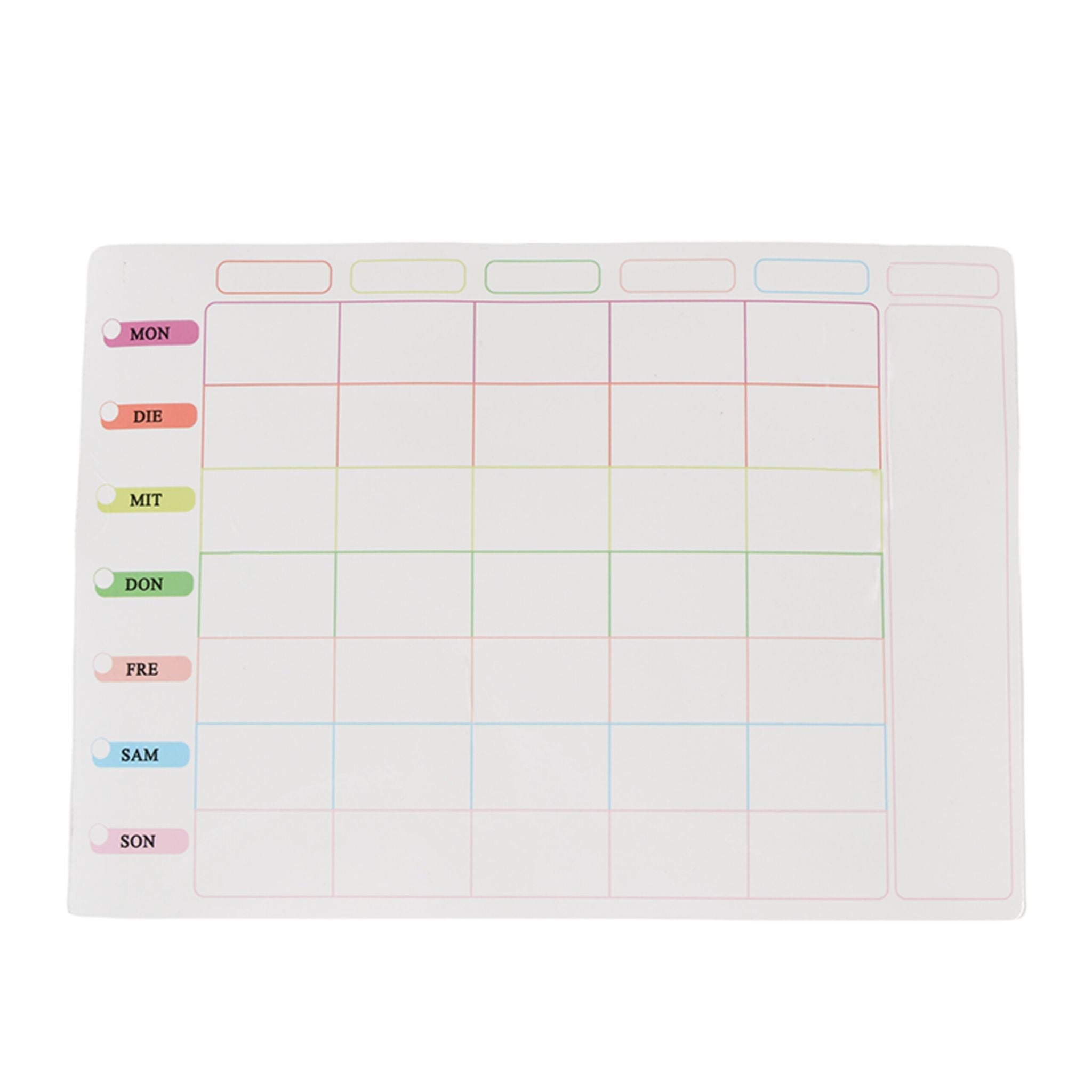 Whiteboard für Kühlschrank 3er-Set Weiss-Blau-Grün von Relaxdays