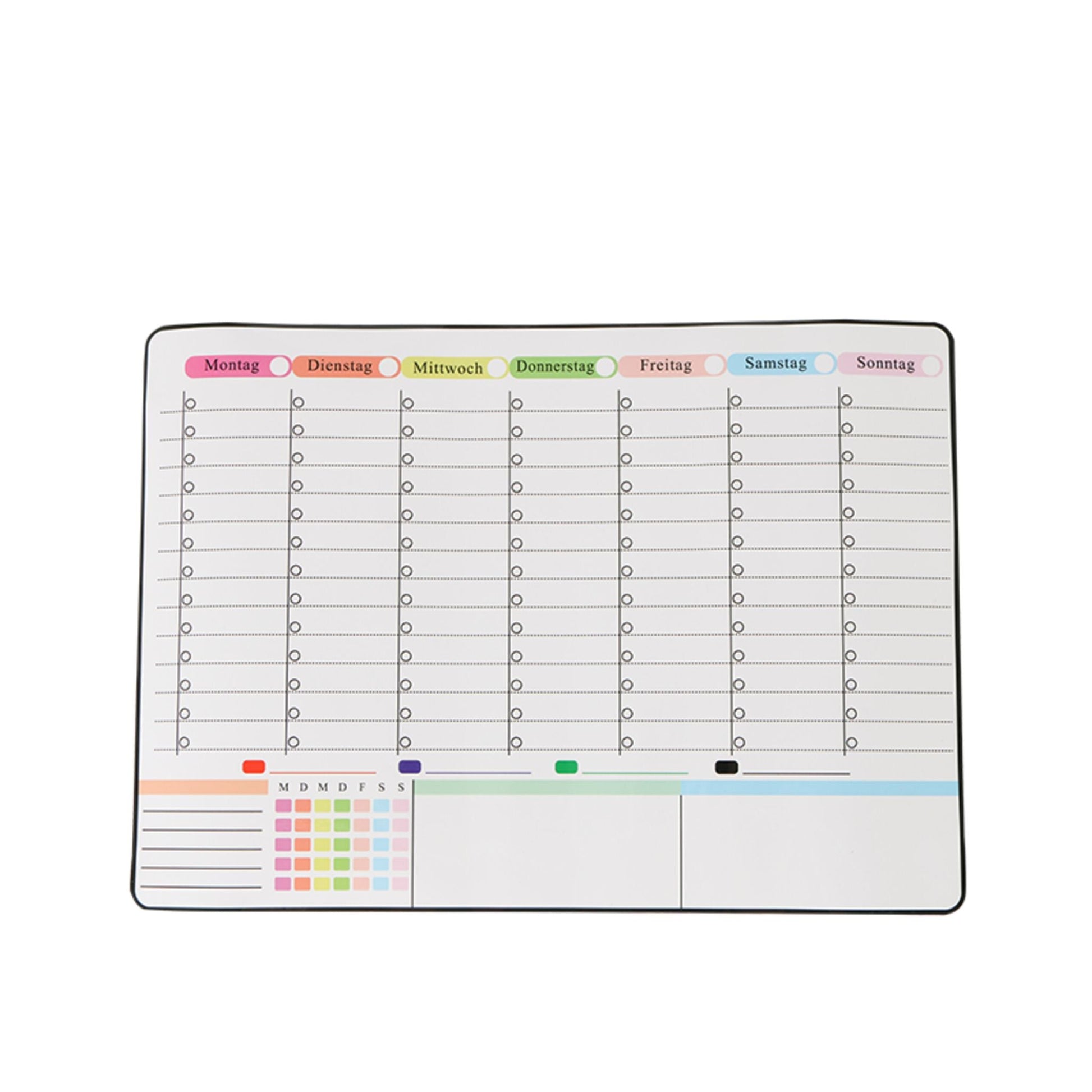 Whiteboard für Kühlschrank 3er-Set Weiss-Blau-Grün von Relaxdays