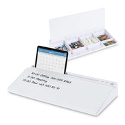 Schreibtisch Organizer mit Whiteboard Weiss
