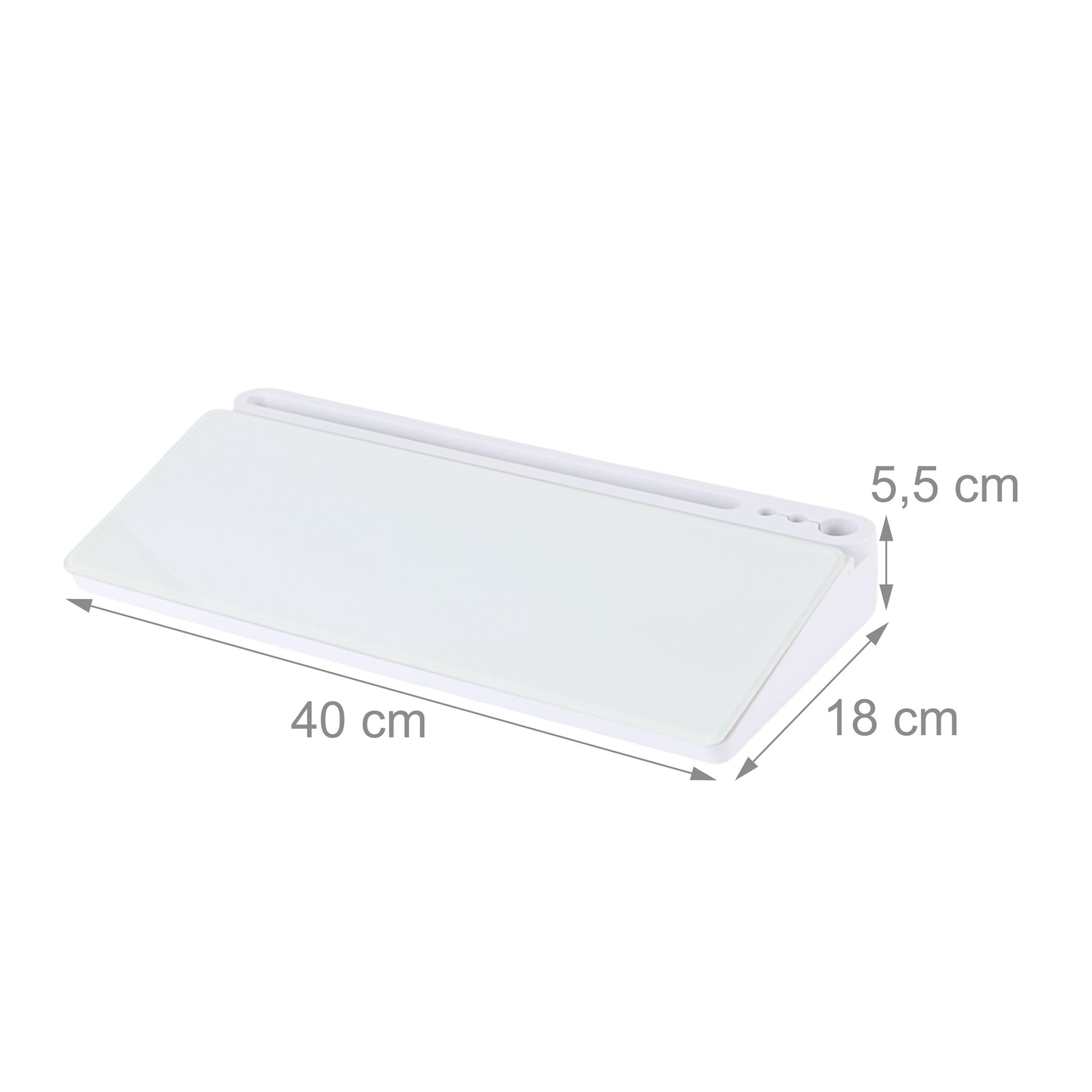 Schreibtisch Organizer mit Whiteboard Weiss
